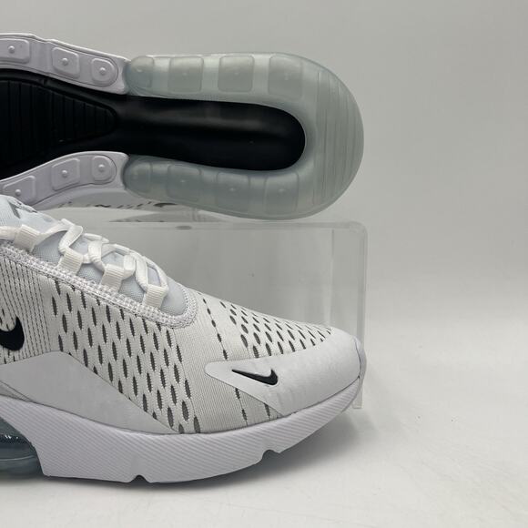 Nike Air Max 270 Low White Black AH8050 100 Mens Size 8 Shoes Sneaker NEW
